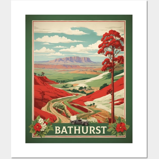 Bathurst Australia Vintage Travel Poster Tourism Wall Art by TravelersGems